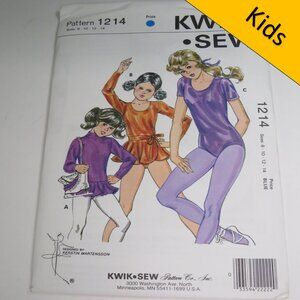 Kwik Sew 1214 child leotard and wrap skirt